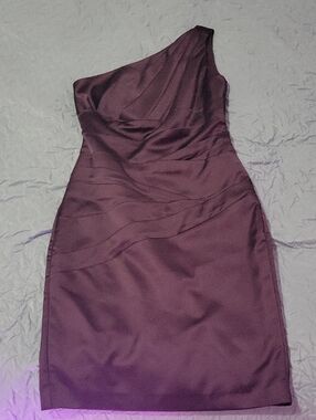 Purple One Shoulder Dress